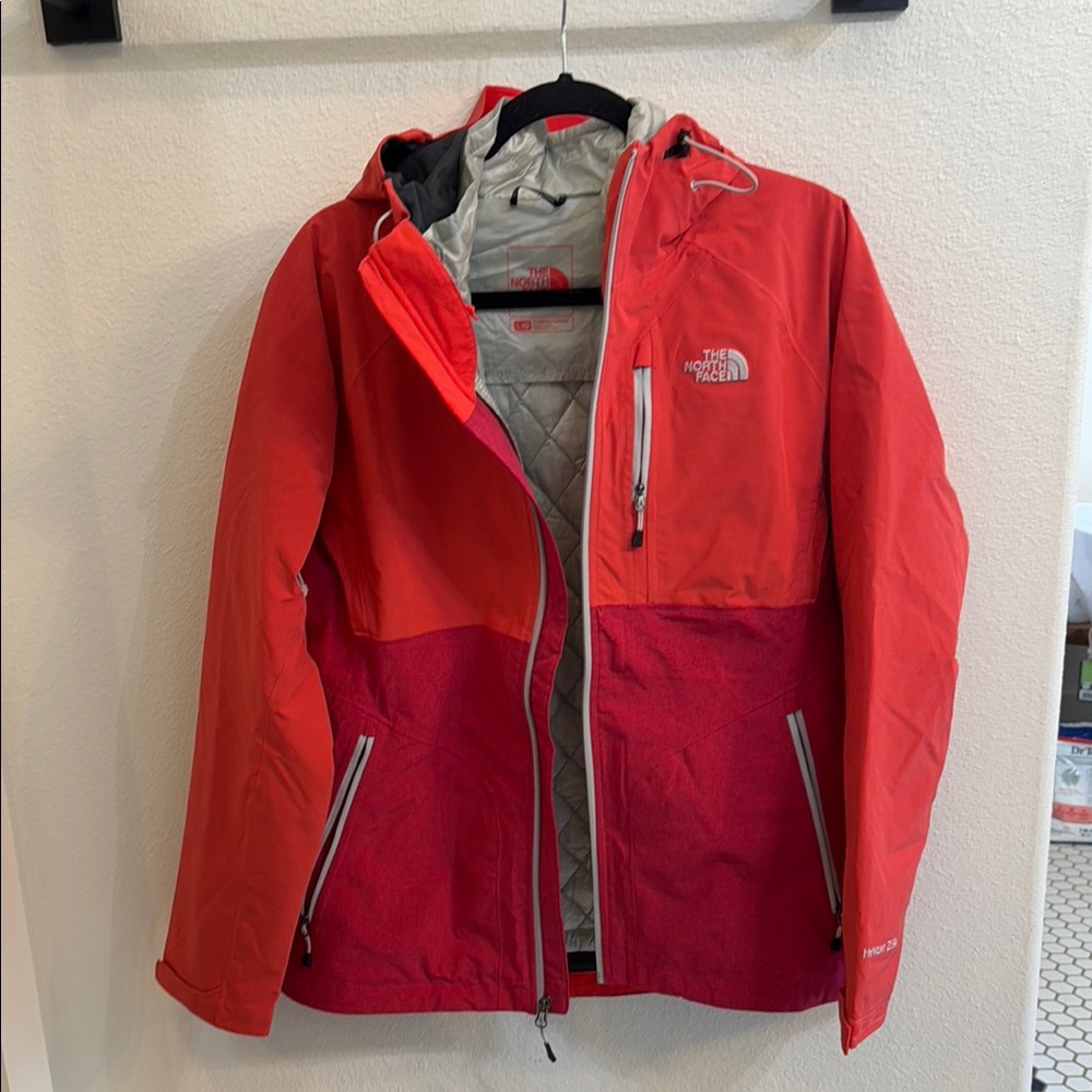 The North Face Two-Tone Red Hooded Jacket